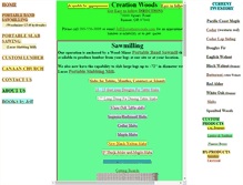 Tablet Screenshot of creationwoods.com